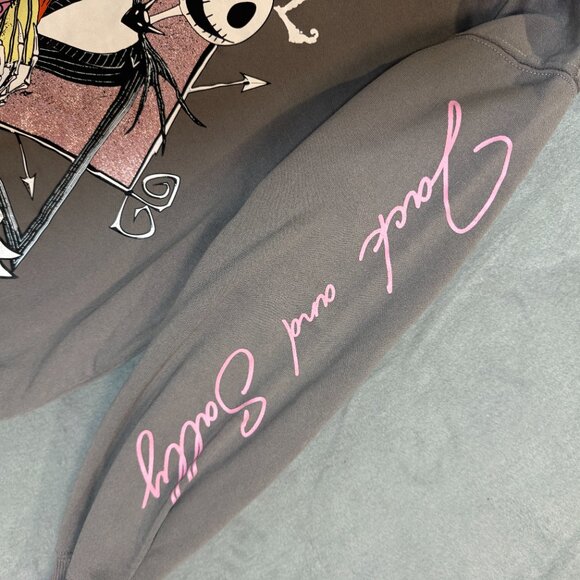 Disney Nightmare Before Christmas Graphic Pullover Goth Oversized NWOT - Picture 4 of 7